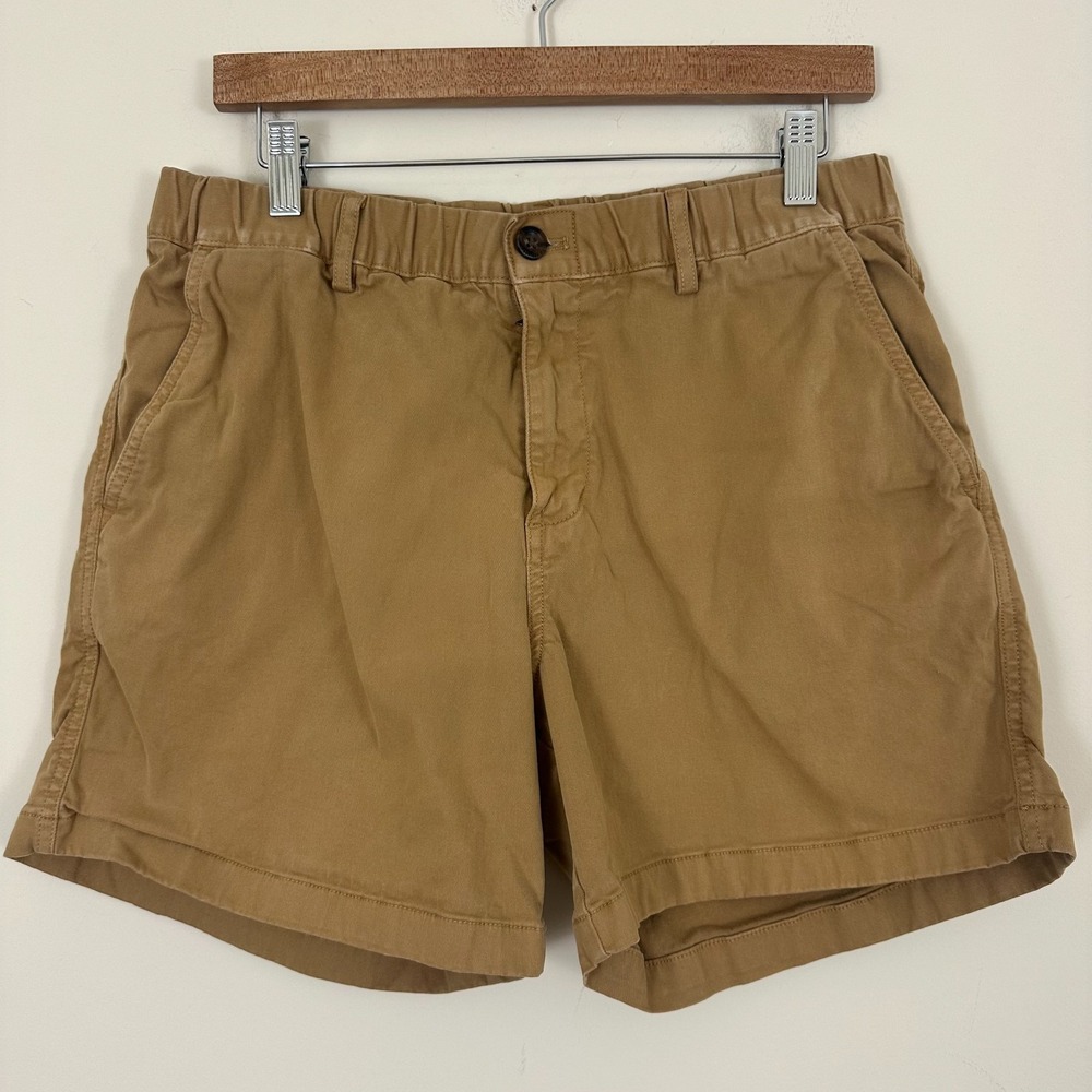 Bearbottom Chino Shorts 5.5 Brown Cotton Relaxed Fit Summer Mens L